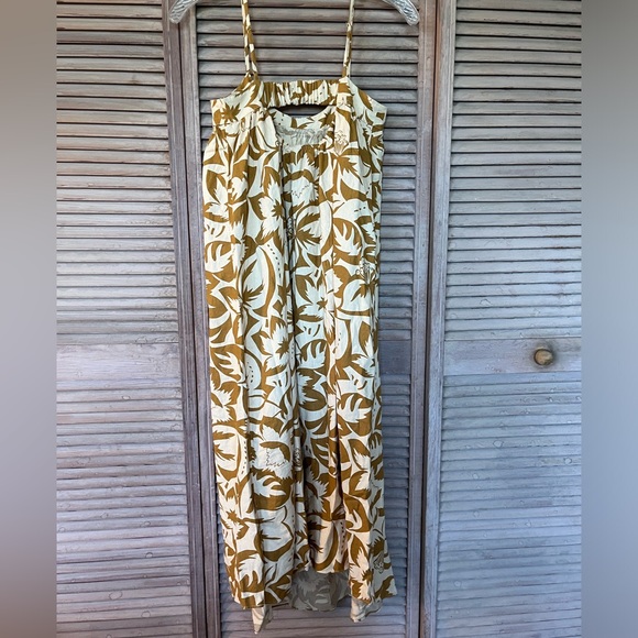 NWT Madewell Linen-Blend Cami Midi Dress in Tropicale Floral Size XXS - Picture 5 of 8